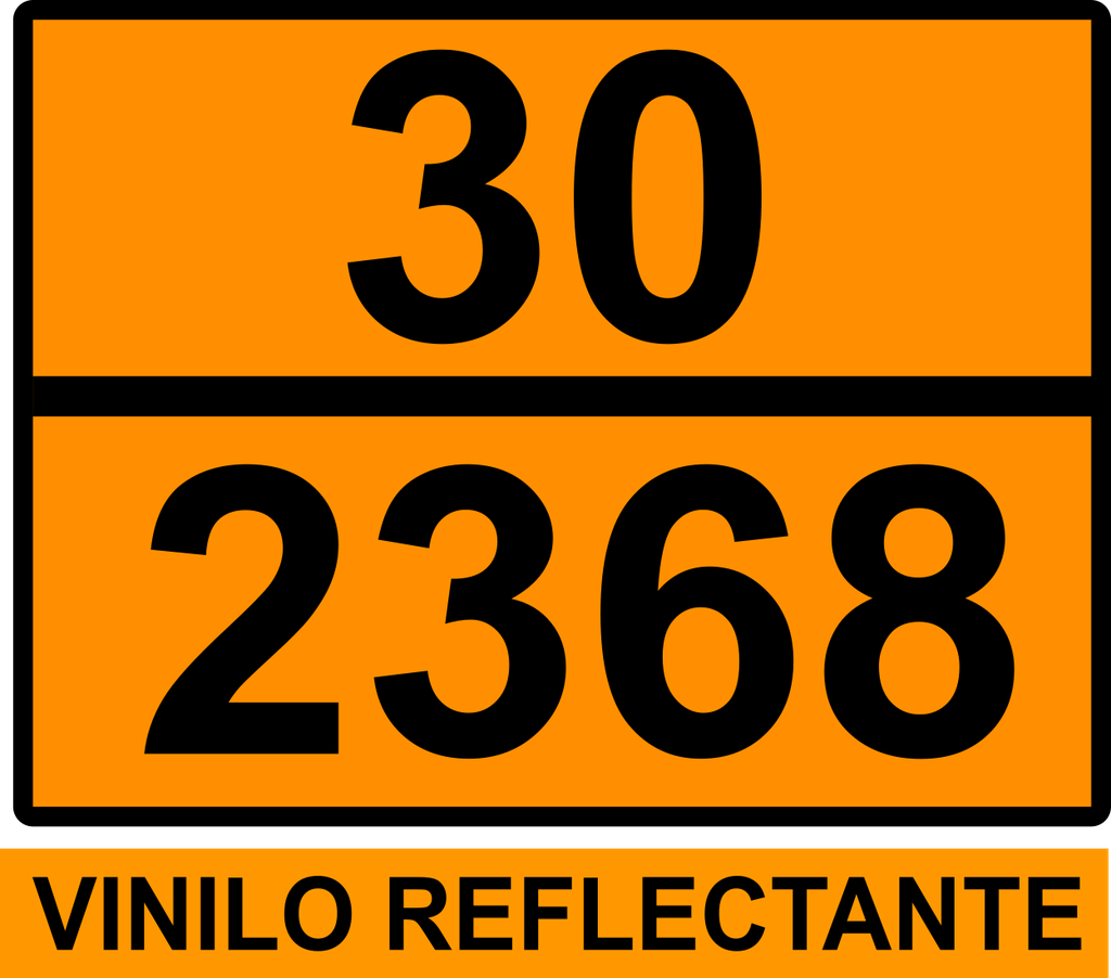 PANEL NARANJA 400X300 REFLECTANTE HOMOLOGADO -  TEXTO - 30/2368