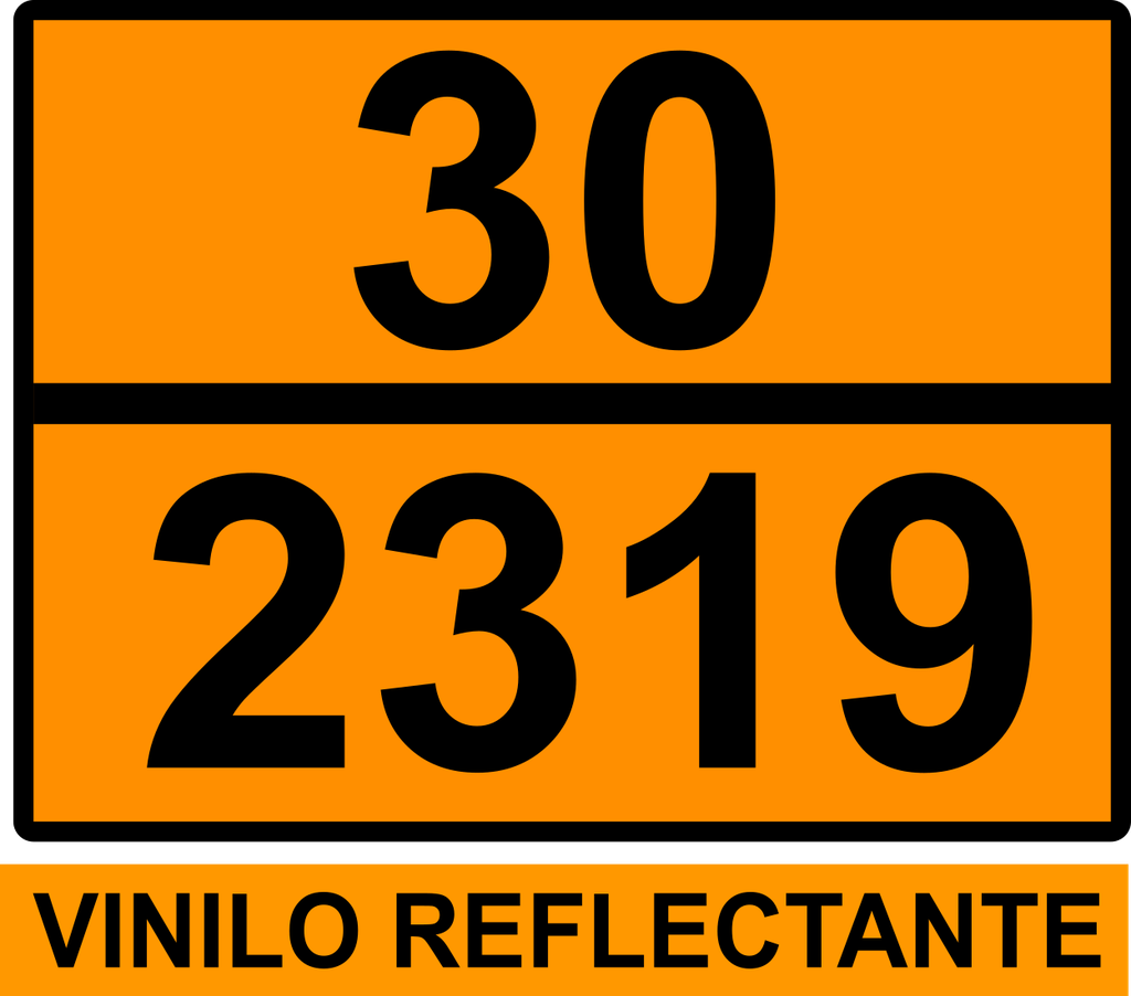 PANEL NARANJA 400X300 REFLECTANTE HOMOLOGADO -  TEXTO - 30/2319