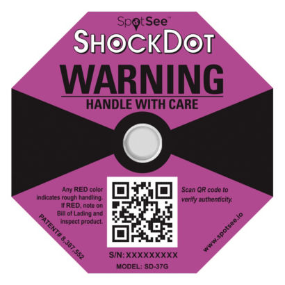 Etiqueta Identificador de Impacto ShockDot  37G (Violeta)