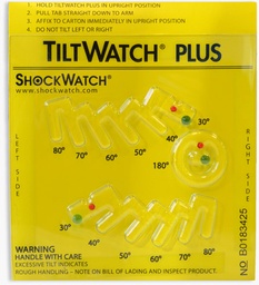 [TWP] TWP - Tiltwatch® Plus, indicador de vuelco con etiqueta de aviso, 118 x 118 x 6 mm