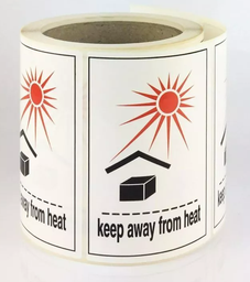 [Keep_Away_Heat] ETIQUETA KEEP AWAY FROM HEAT - 105x74 mm - Bobina