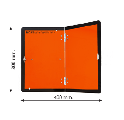 [PANEL ADR VERTICAL] Panel Naranja Plegable ADR  400x300 mm - Horizontal
