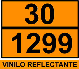 [PN005_30/1299] PANEL NARANJA 400X300 REFLECTANTE HOMOLOGADO -  TEXTO - 30/1299